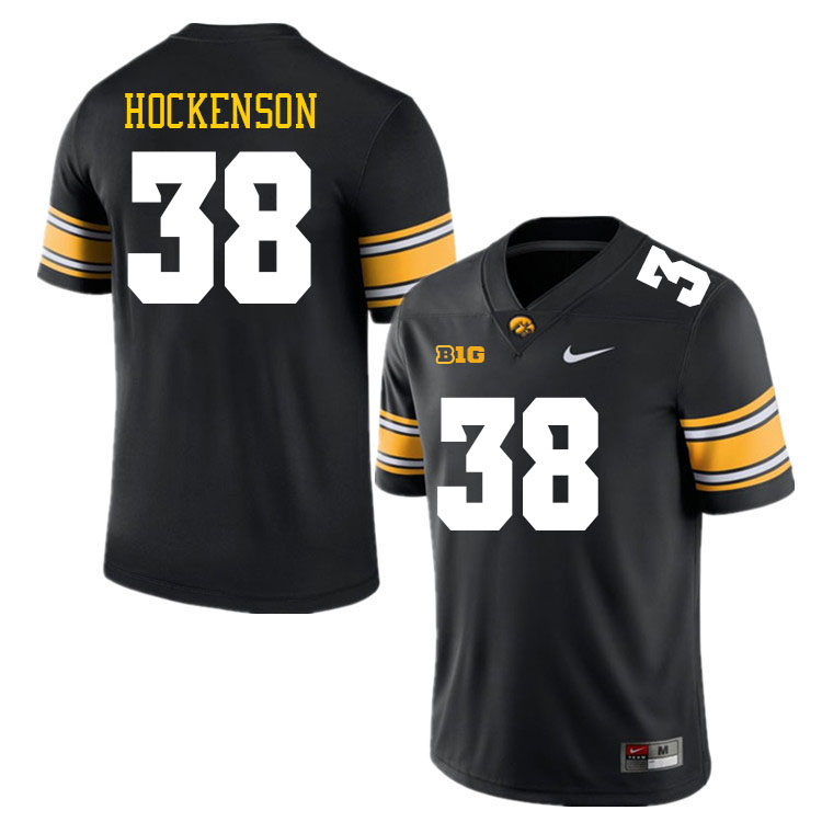 Iowa Hawkeyes #38 T.J. Hockenson College Football Jerseys Stitched Sale-Black